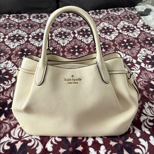 Kate Spade Ivory Textured Satchel